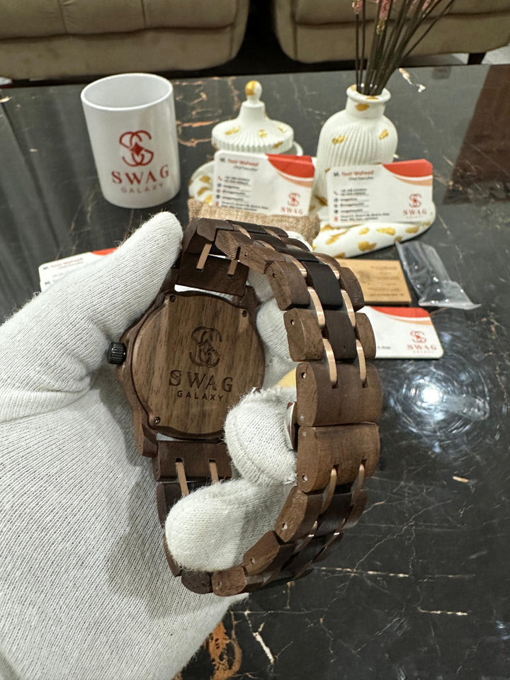 Swaggalaxy watch wooden case