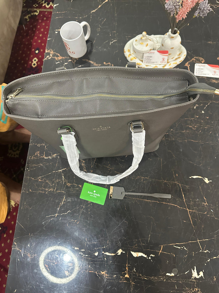 KATE SPADE HAND BAG GRAY