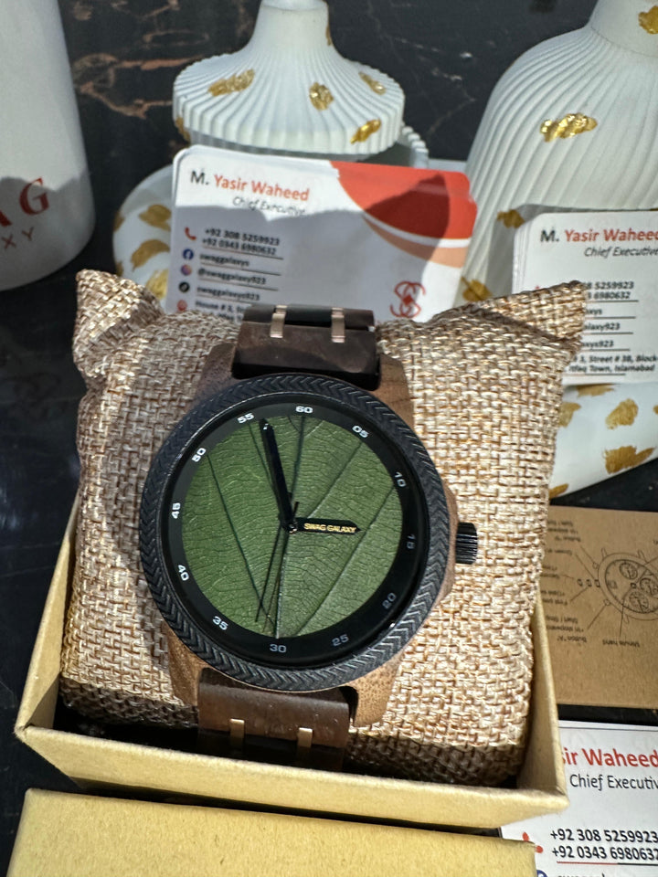 Swaggalaxy watch wooden case