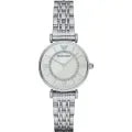 Emporio Armani Silver Stainless Steel Mother Of Pearl Dial Quartz Watch for Ladies - AR1908