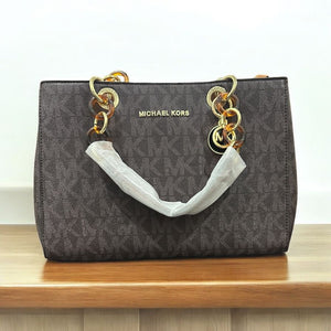 MICHAEL MICHAEL KORS Cynthia Medium Satchel - Brown