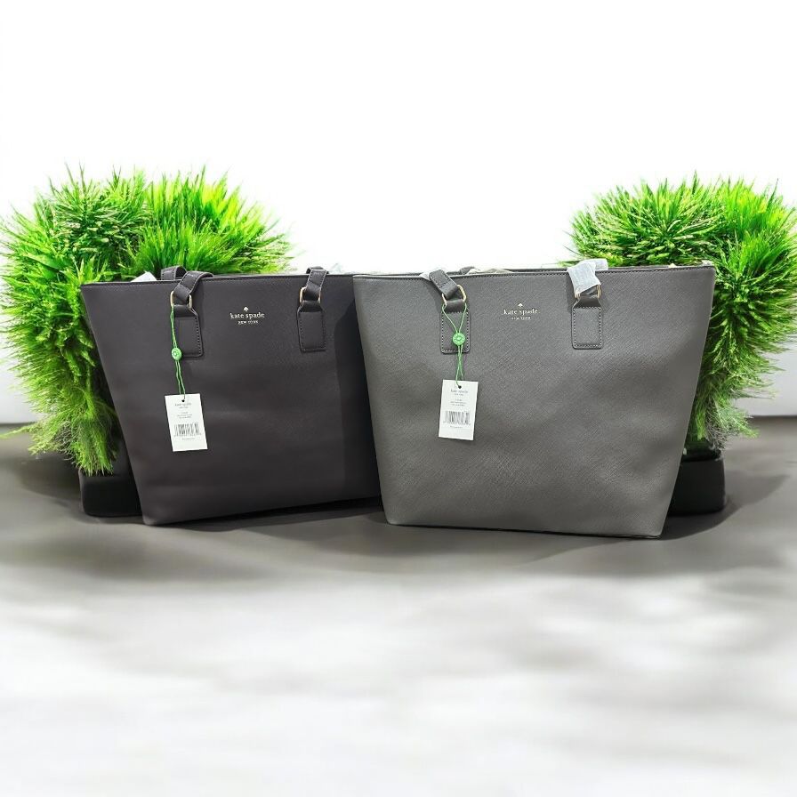 KATE SPADE HAND BAG GRAY
