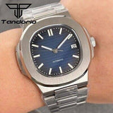 Custom Mod Watch Nautical Blue Dial 40mm NH34 Tandorio Automatic Movement
