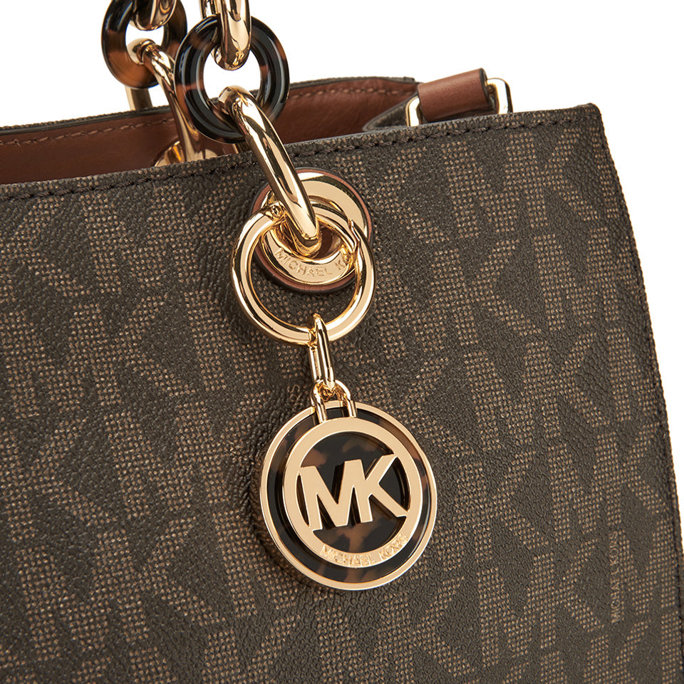 MICHAEL MICHAEL KORS Cynthia Medium Satchel - Brown