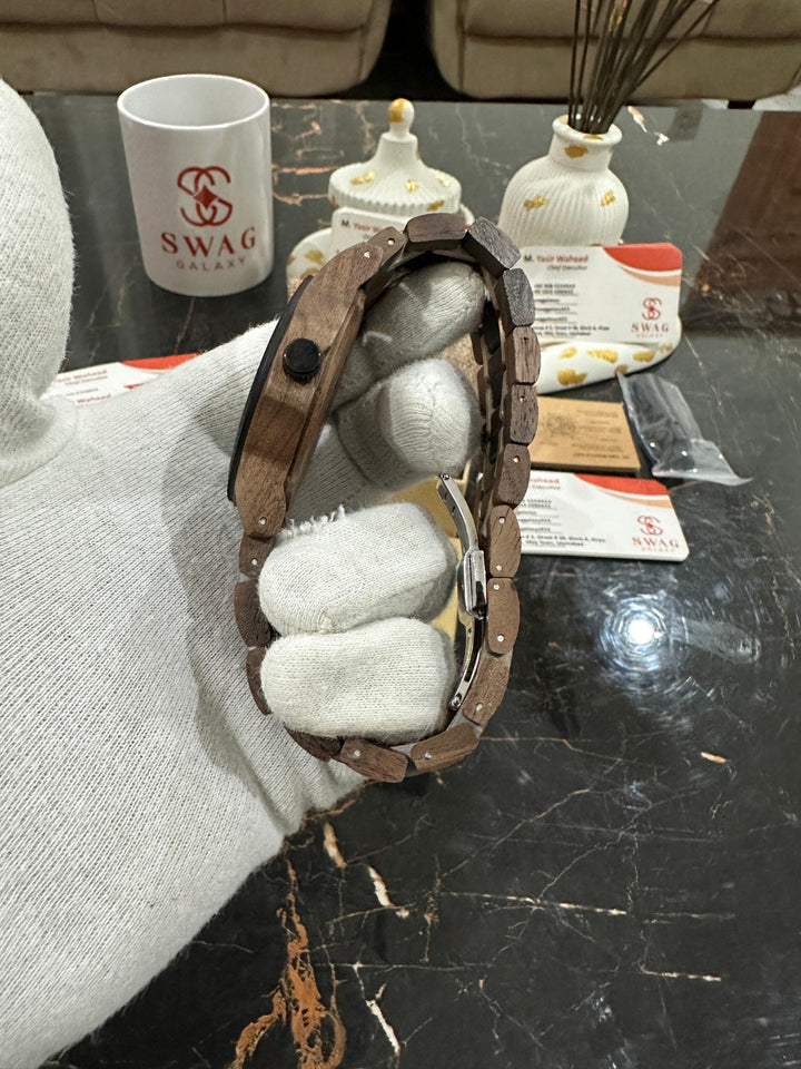 Swaggalaxy watch wooden case