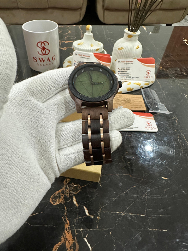Swaggalaxy watch wooden case