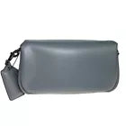 COACH C0772 Pillow Tabby Shoulder Bag Crossbody 2WAY Greige Leather Used 2501Y