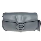 COACH C0772 Pillow Tabby Shoulder Bag Crossbody 2WAY Greige Leather Used 2501Y