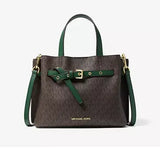 Michael Kors Emilia Small Logo Satchel in Racing Green,